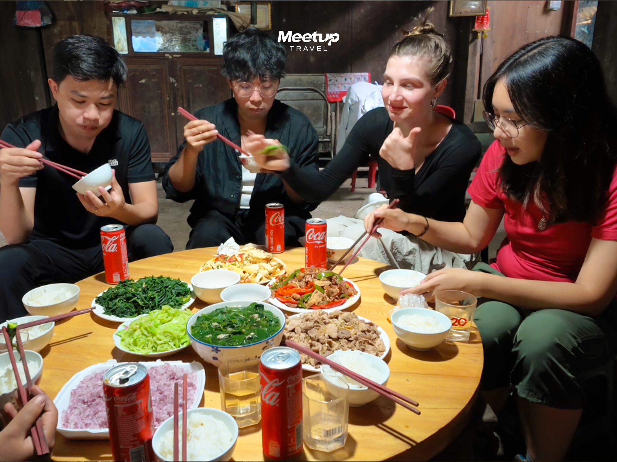 Lunch with the host family in Ta Phin, photo 2