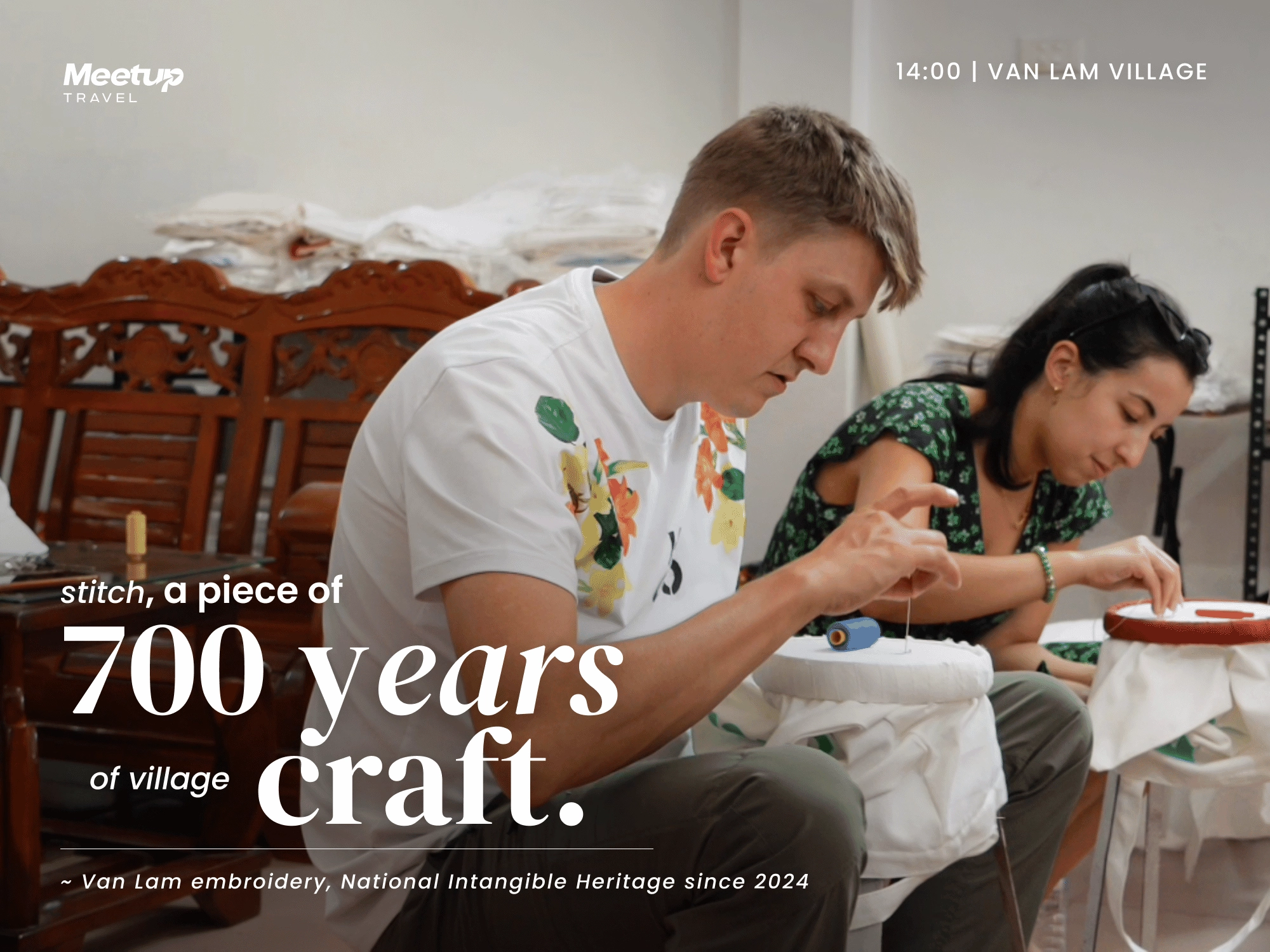 stitch a piece of 700 years of village craft