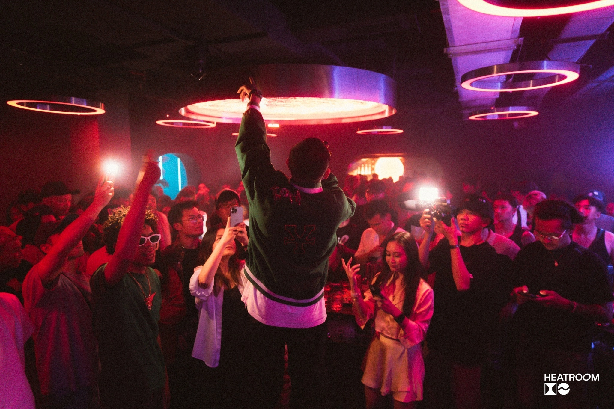 DJ booth and dancing crowd at LOCO Complex, Ho Chi Minh City